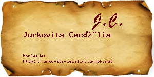 Jurkovits Cecília névjegykártya