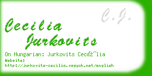 cecilia jurkovits business card